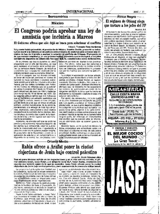 ABC MADRID 17-02-1995 página 31