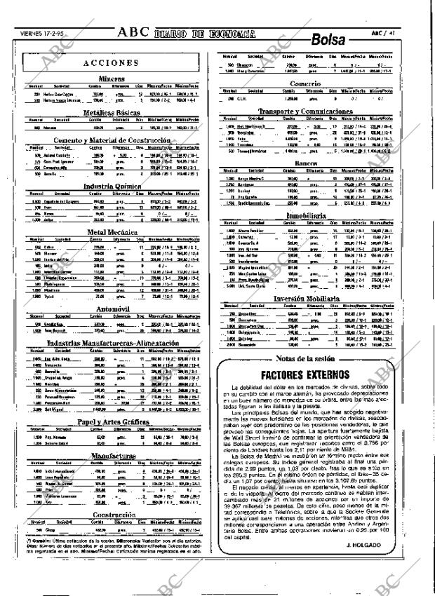 ABC MADRID 17-02-1995 página 41