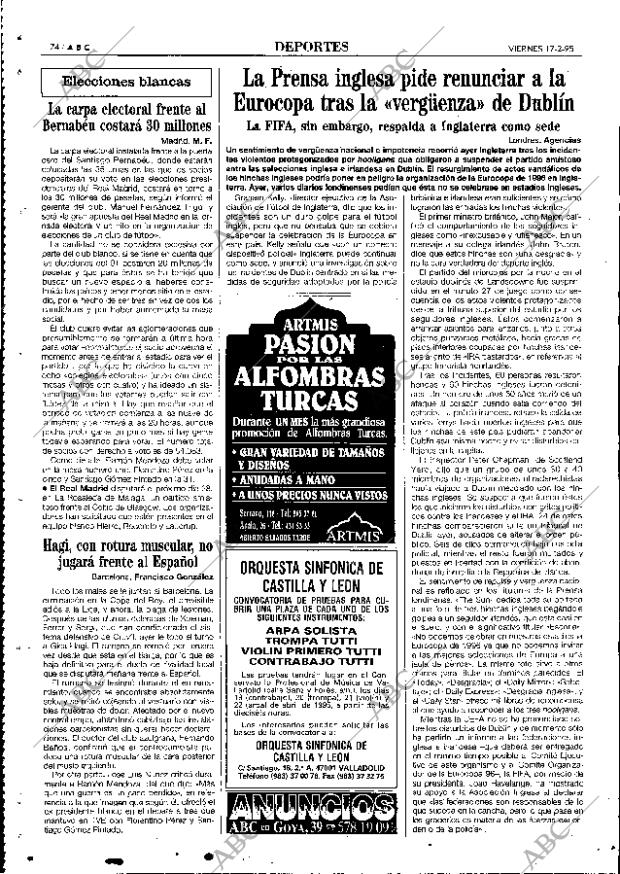 ABC MADRID 17-02-1995 página 74