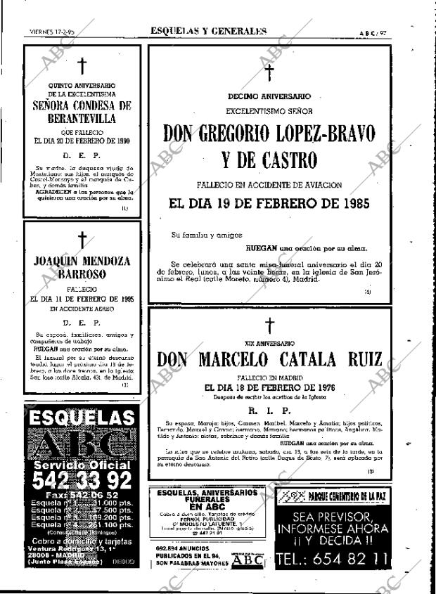 ABC MADRID 17-02-1995 página 97