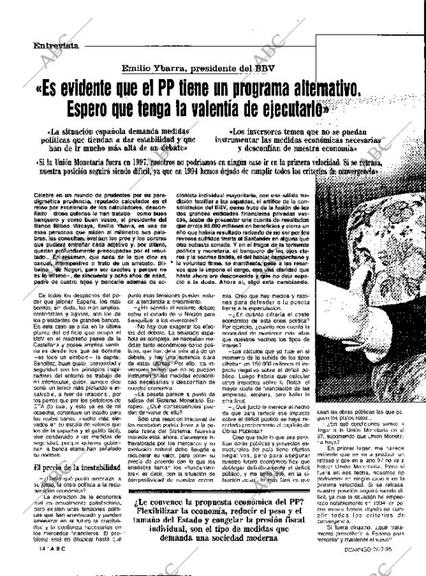 ABC MADRID 26-02-1995 página 14