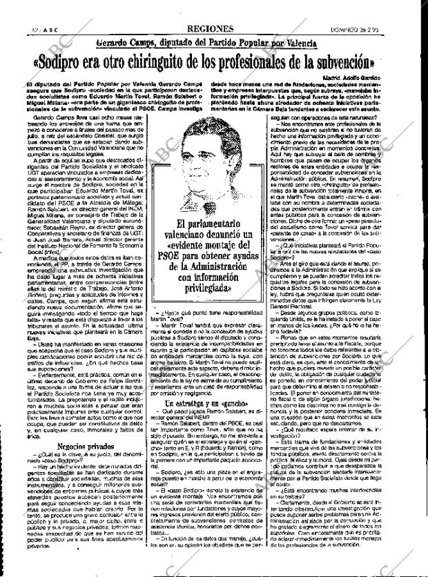 ABC MADRID 26-02-1995 página 62