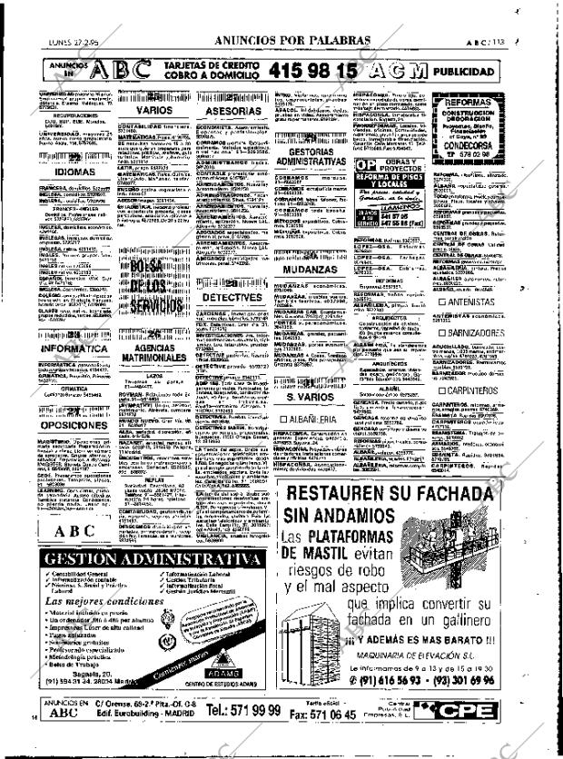 ABC MADRID 27-02-1995 página 113