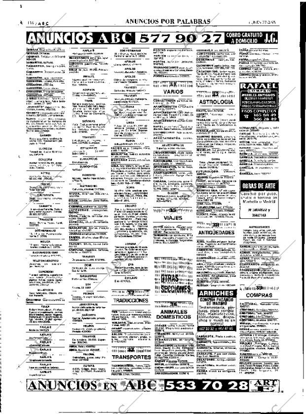 ABC MADRID 27-02-1995 página 116