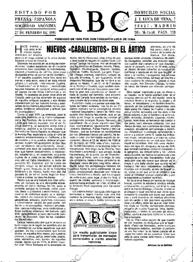 ABC MADRID 27-02-1995 página 3