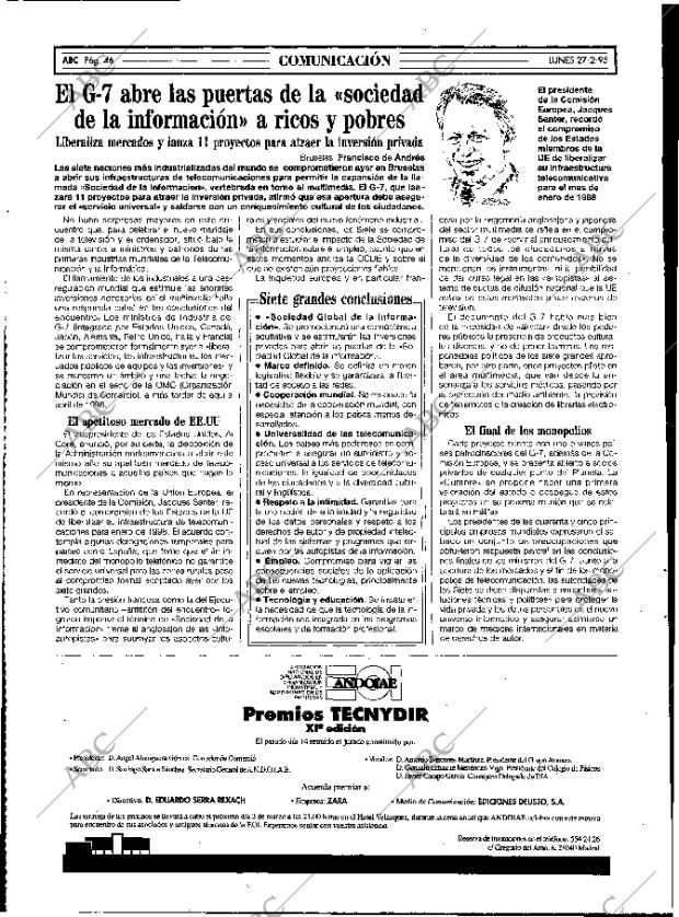 ABC MADRID 27-02-1995 página 46