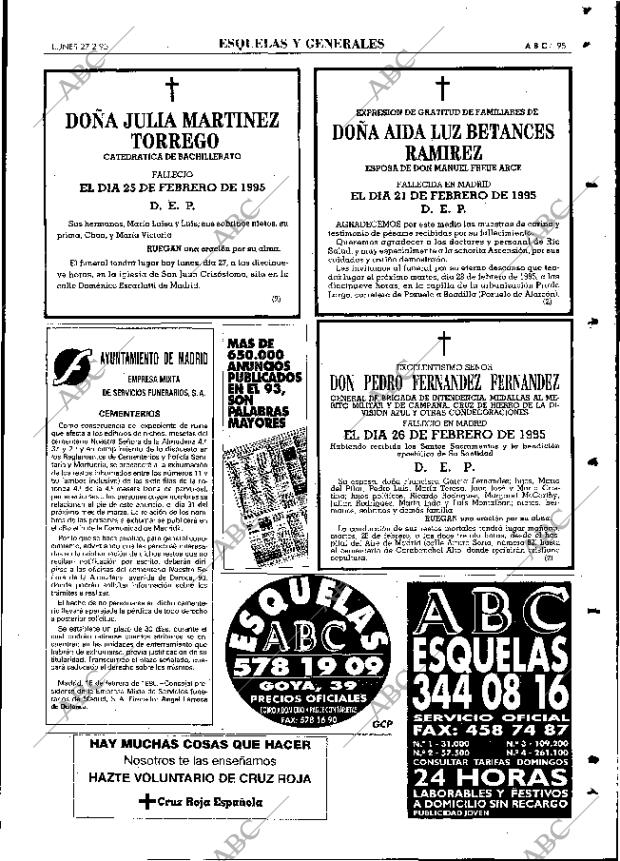 ABC MADRID 27-02-1995 página 95