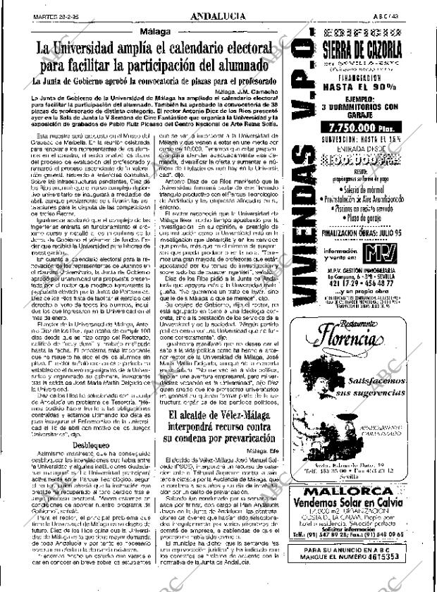ABC SEVILLA 28-02-1995 página 43