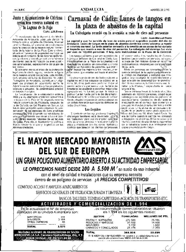 ABC SEVILLA 28-02-1995 página 44