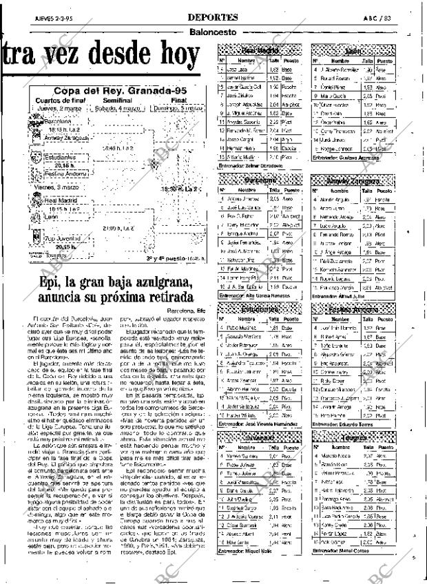 ABC SEVILLA 02-03-1995 página 83