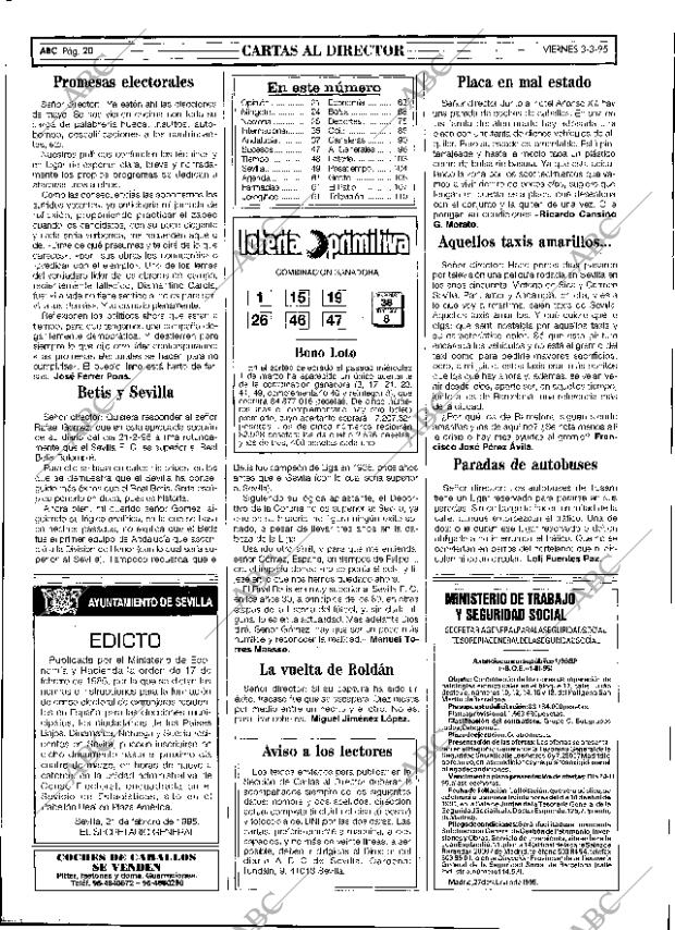 ABC SEVILLA 03-03-1995 página 20