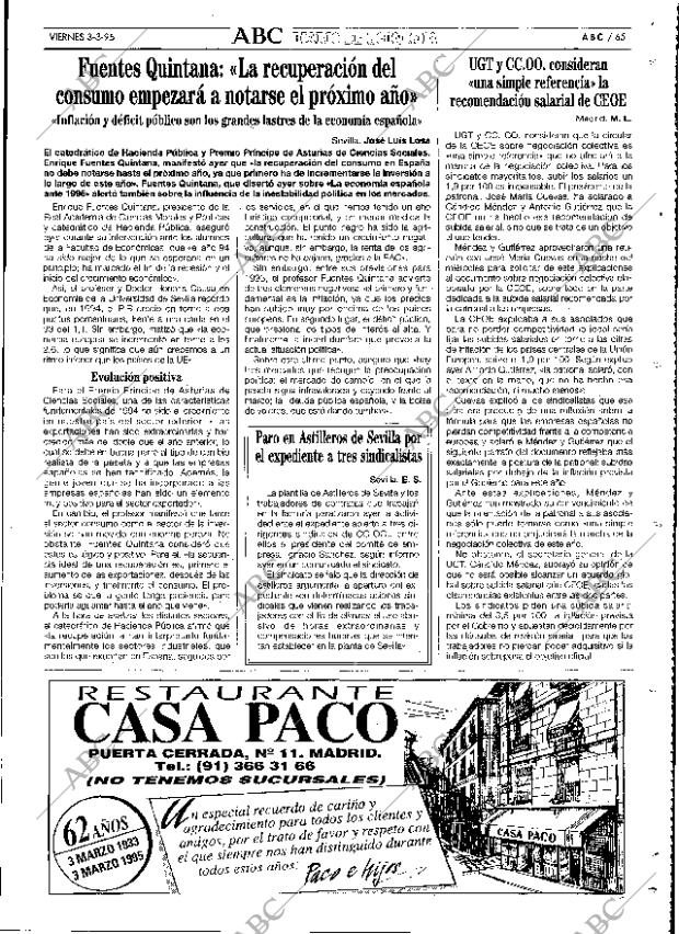 ABC SEVILLA 03-03-1995 página 65