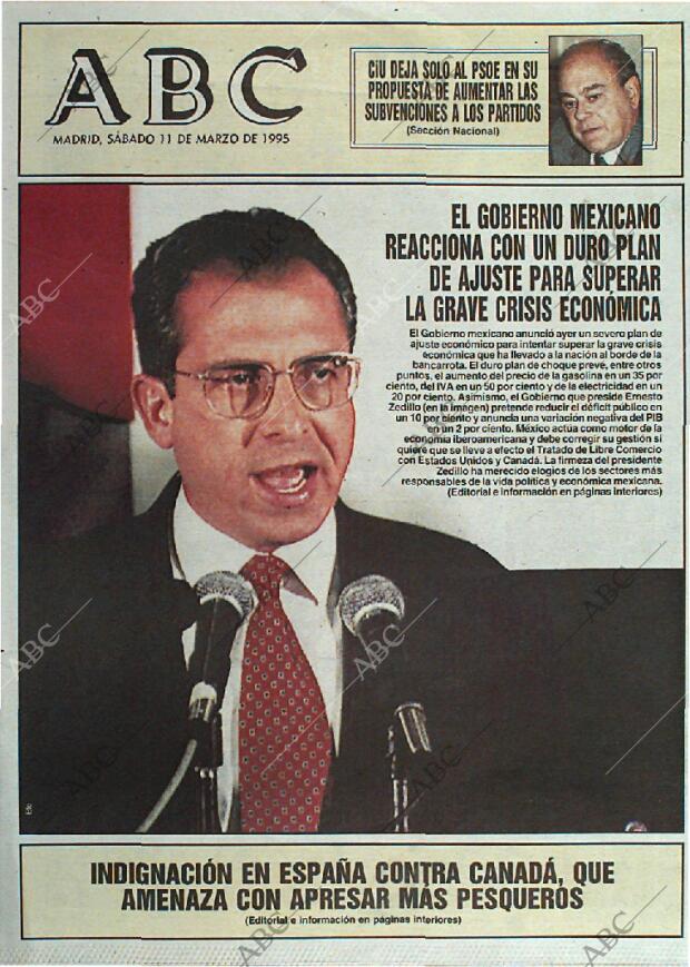 ABC MADRID 11-03-1995 página 1