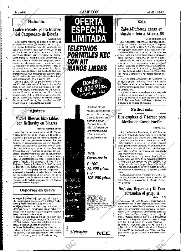 ABC MADRID 13-03-1995 página 84