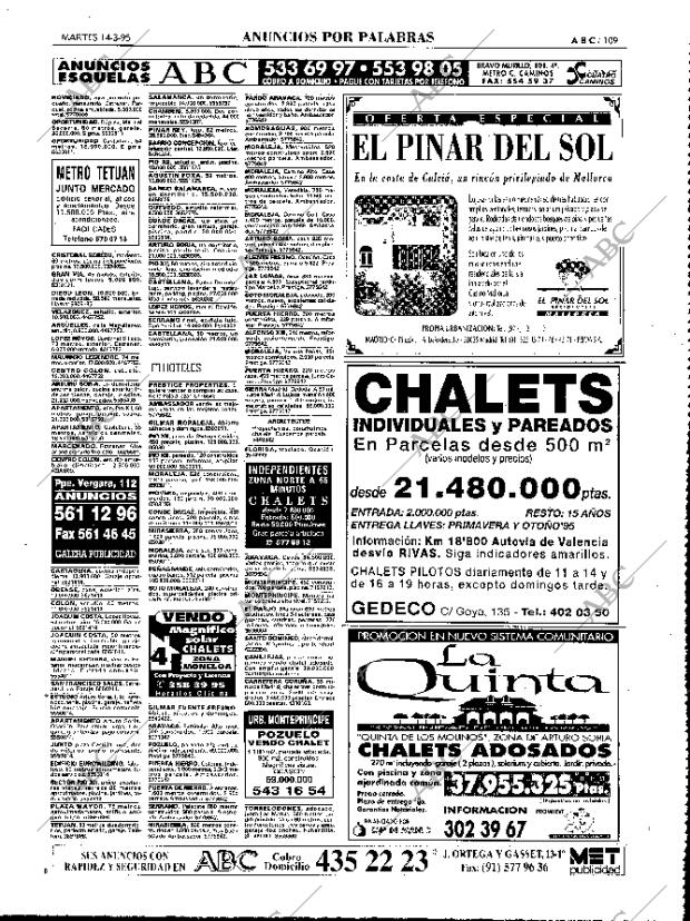 ABC MADRID 14-03-1995 página 109