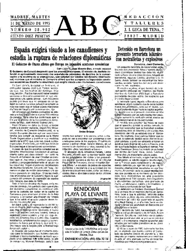 ABC MADRID 14-03-1995 página 23