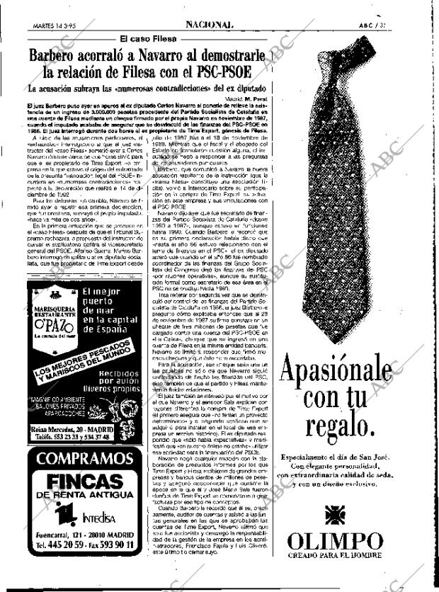 ABC MADRID 14-03-1995 página 31