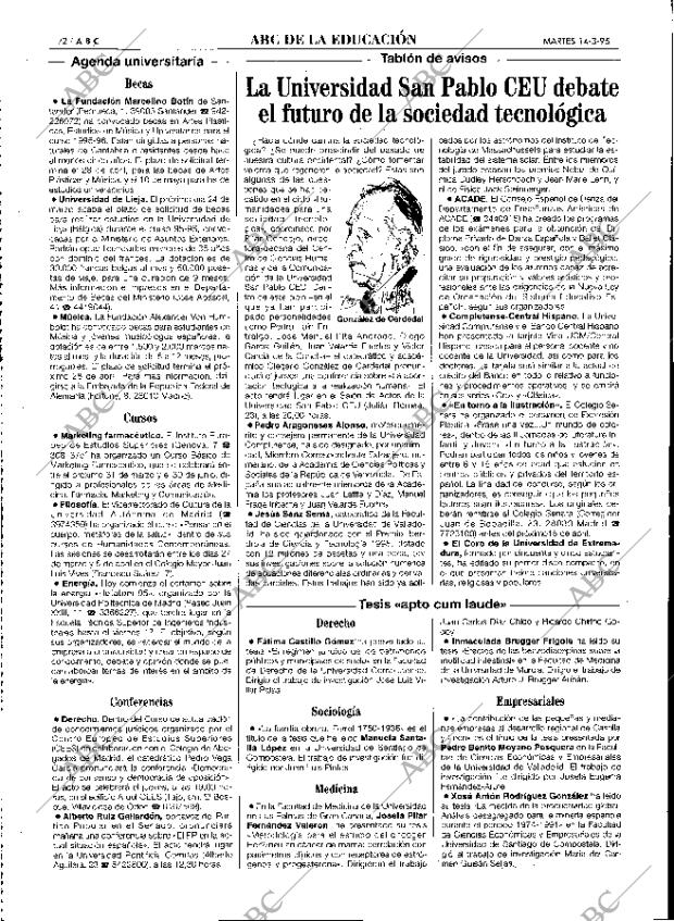 ABC MADRID 14-03-1995 página 72