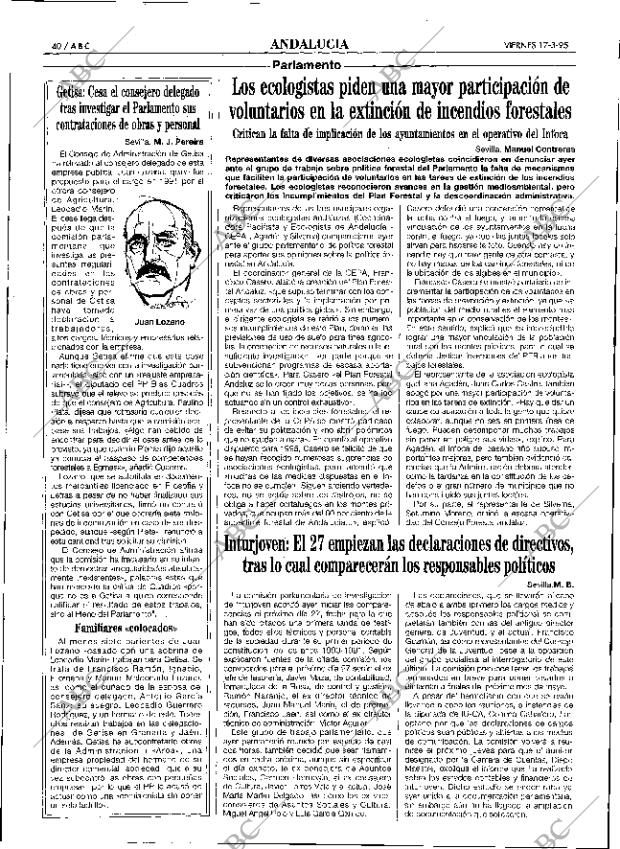 ABC SEVILLA 17-03-1995 página 40