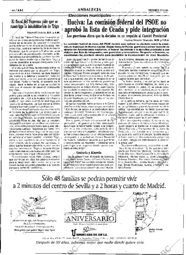 ABC SEVILLA 17-03-1995 página 44