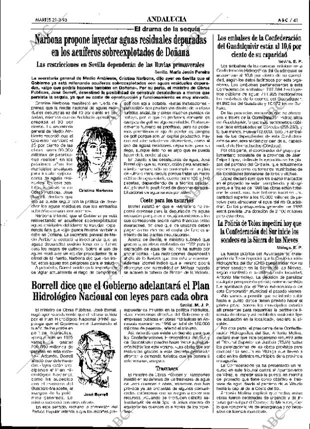 ABC SEVILLA 21-03-1995 página 41