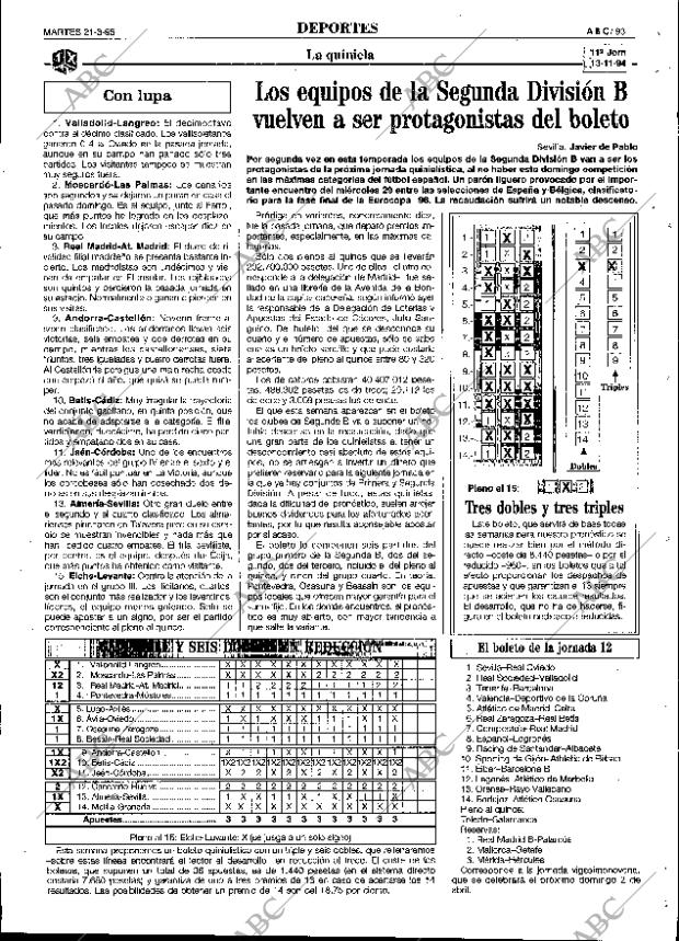 ABC SEVILLA 21-03-1995 página 93