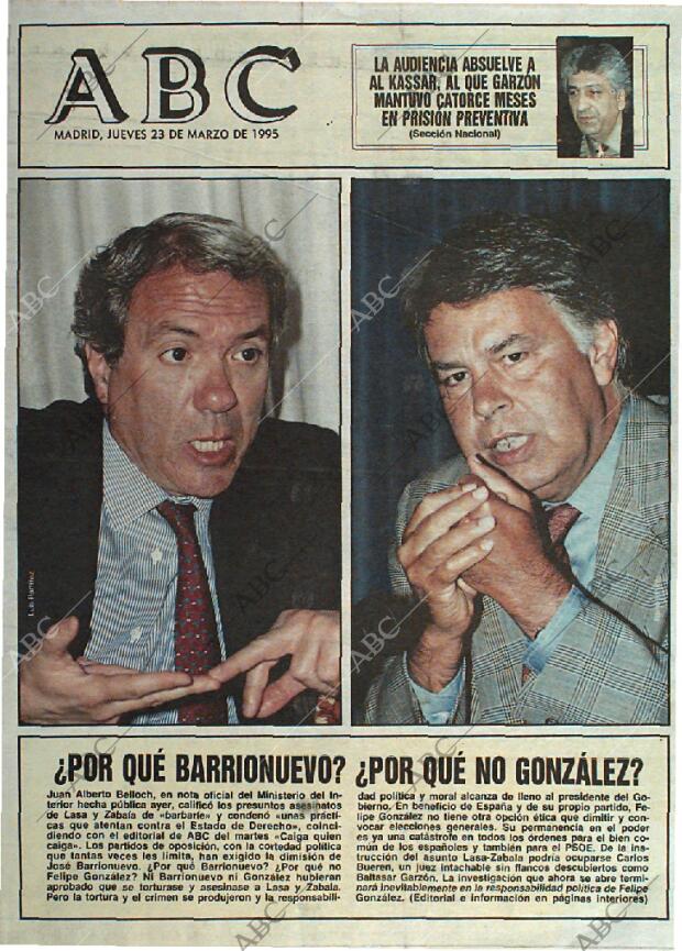 ABC MADRID 23-03-1995 página 1