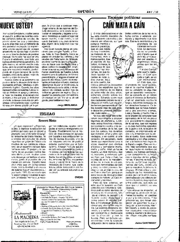 ABC MADRID 24-03-1995 página 23