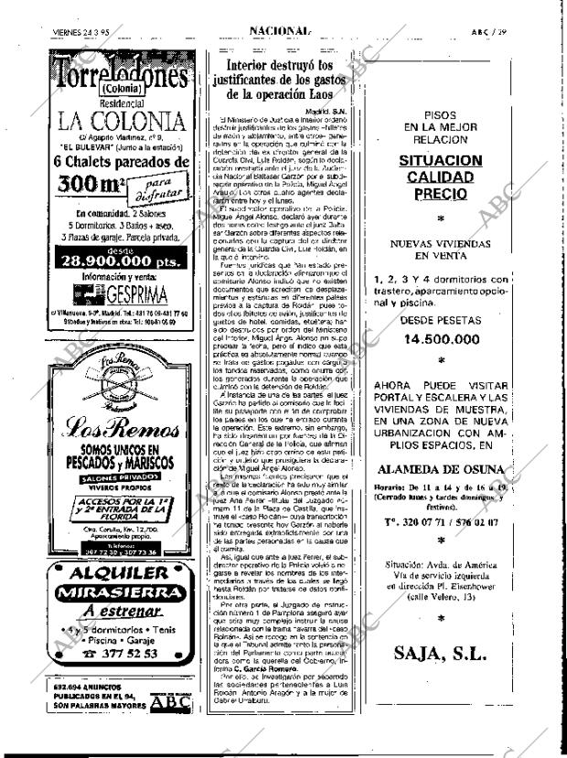 ABC MADRID 24-03-1995 página 29