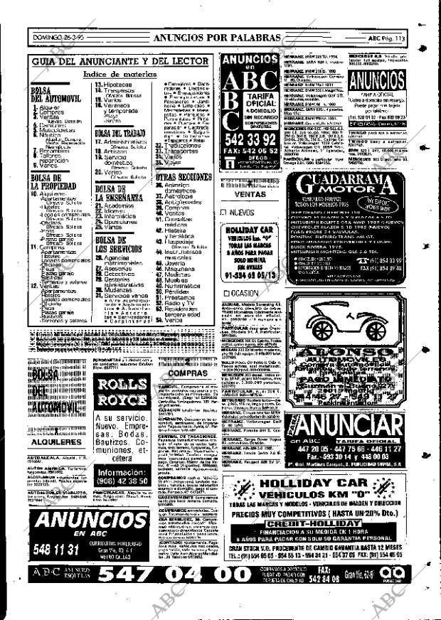 ABC MADRID 26-03-1995 página 113