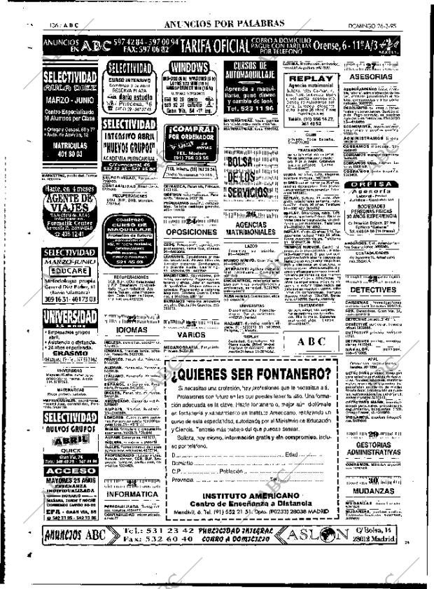 ABC MADRID 26-03-1995 página 136
