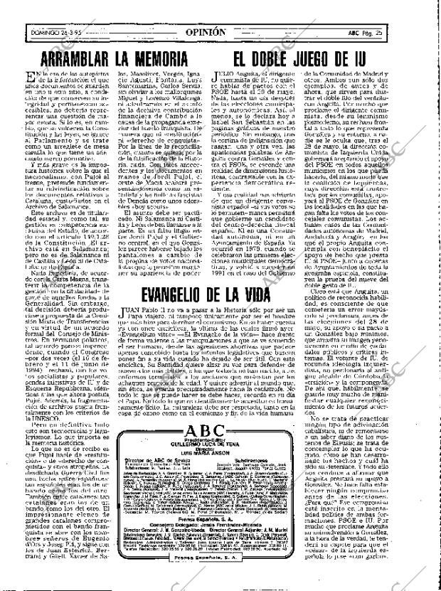 ABC MADRID 26-03-1995 página 25