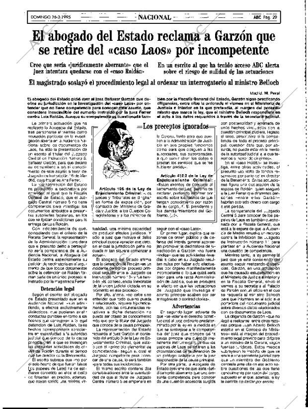 ABC MADRID 26-03-1995 página 29
