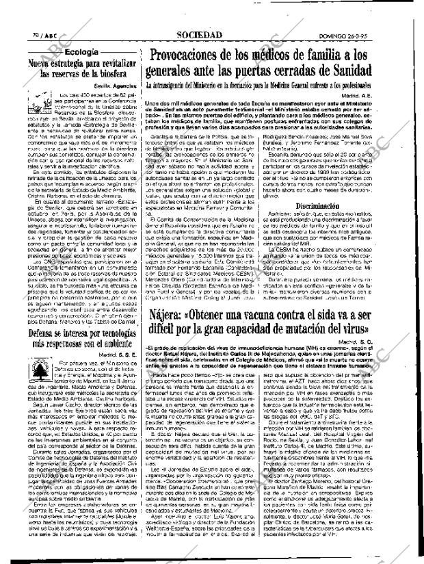 ABC MADRID 26-03-1995 página 70