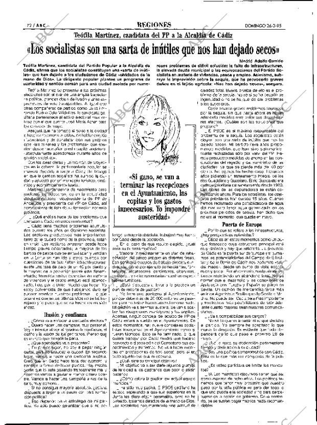 ABC MADRID 26-03-1995 página 72