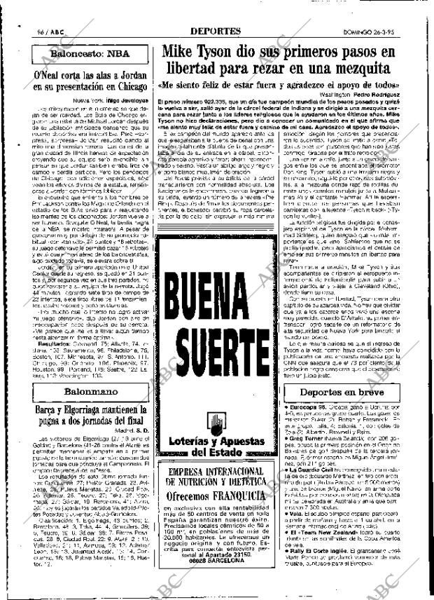 ABC MADRID 26-03-1995 página 96