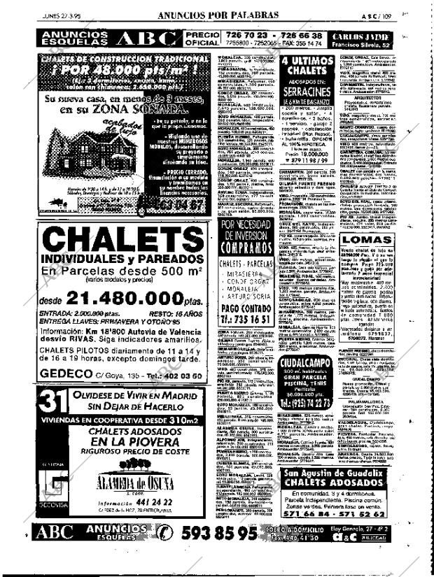 ABC MADRID 27-03-1995 página 109