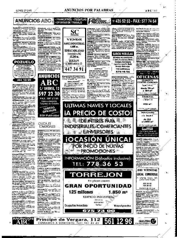 ABC MADRID 27-03-1995 página 111