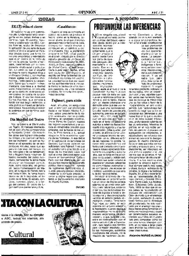 ABC MADRID 27-03-1995 página 21