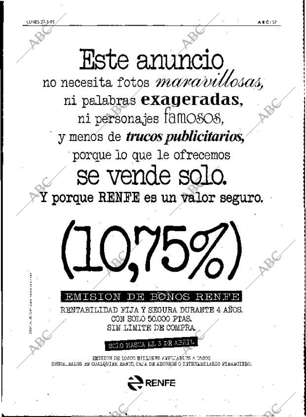 ABC MADRID 27-03-1995 página 57
