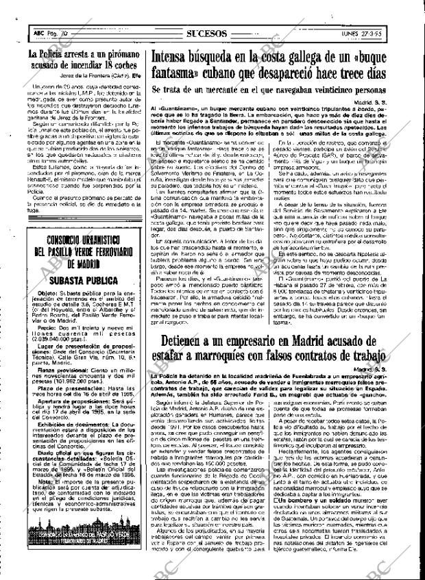 ABC MADRID 27-03-1995 página 70