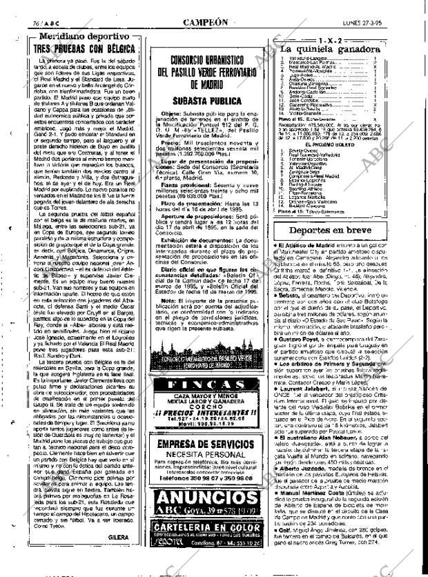 ABC MADRID 27-03-1995 página 76