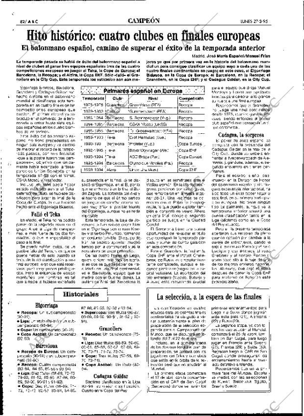 ABC MADRID 27-03-1995 página 82