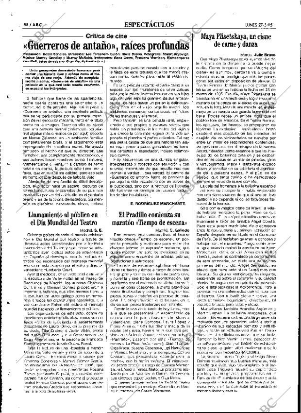 ABC MADRID 27-03-1995 página 88