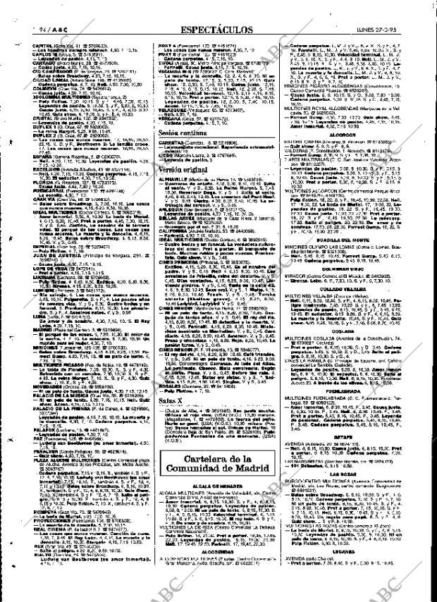 ABC MADRID 27-03-1995 página 94