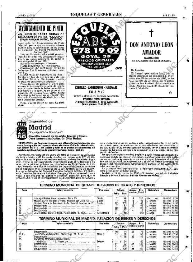 ABC MADRID 27-03-1995 página 99