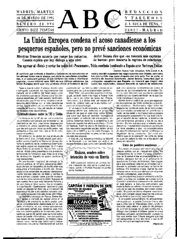 ABC MADRID 28-03-1995 página 15