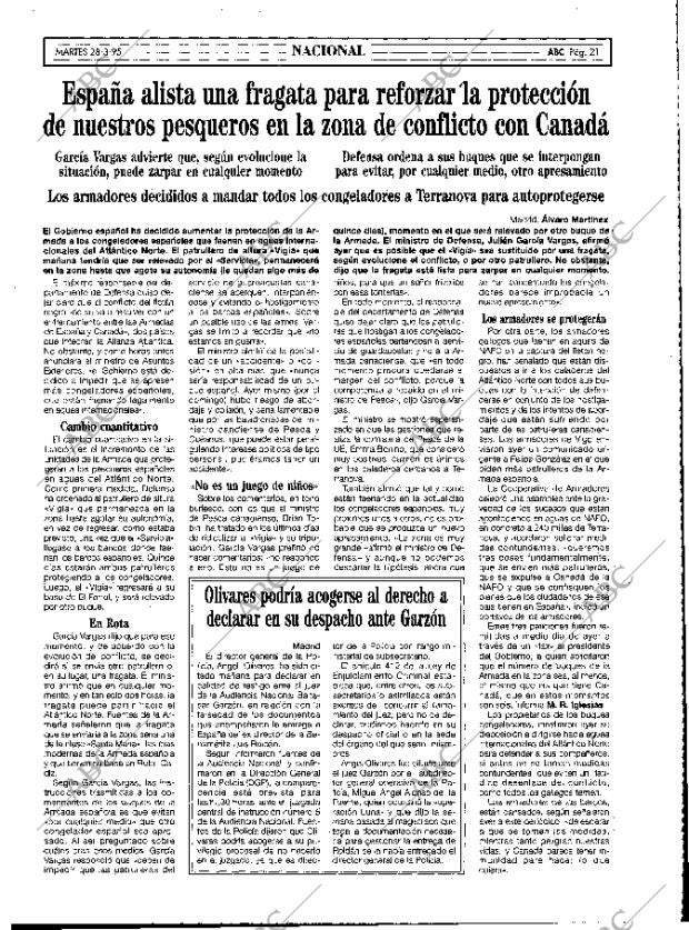ABC MADRID 28-03-1995 página 21