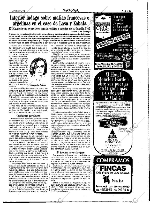 ABC MADRID 28-03-1995 página 23