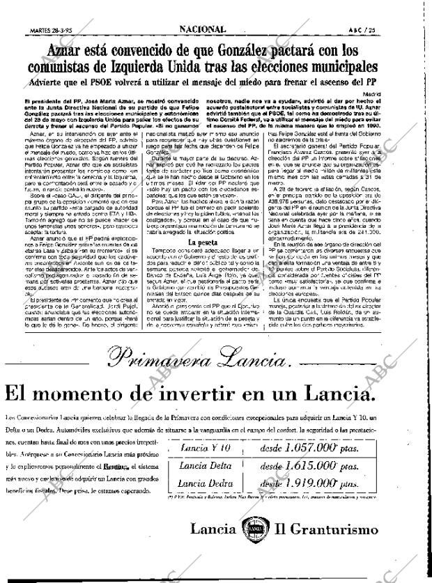 ABC MADRID 28-03-1995 página 25